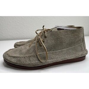 Frye Men's Mason Suede Chukka Lace Up Taupe Shoe Size 10